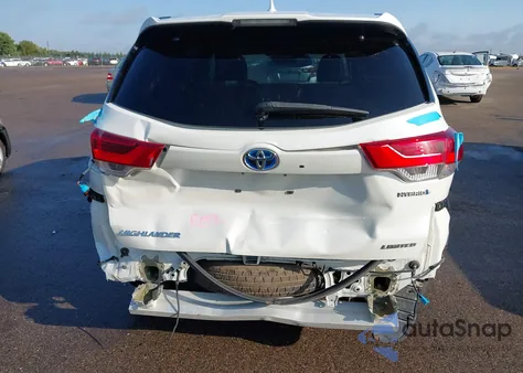 2019 Toyota Highlander Hybrid Limited Platinum из США, поврежденный, VIN 5TDDGRFH0KS054350